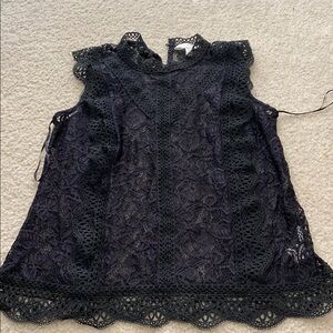 Adiva Black‎ Lace Top